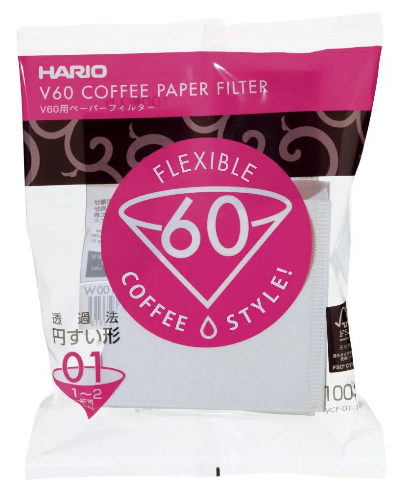 Hario | V60 Coffee Paper Filter for Dripper, Hario - Hazel & Hershey Coffee Roasters VCF-01-110W