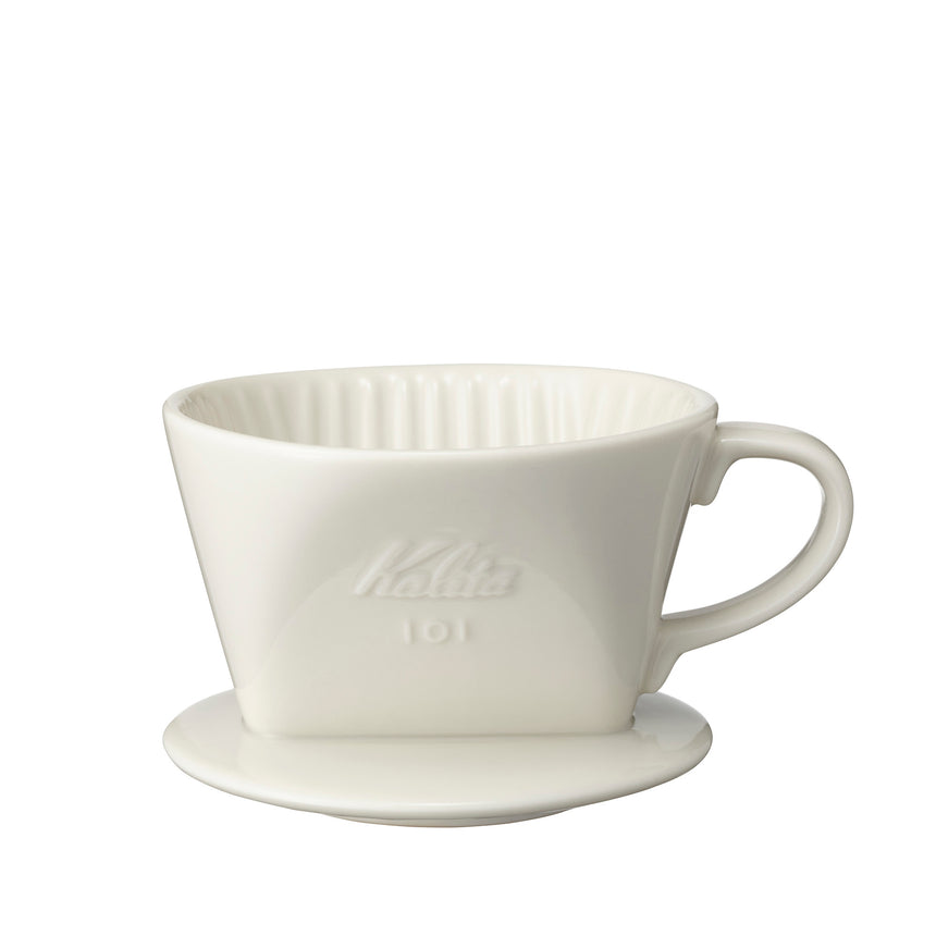 Kalita | 101/102 Ceramic Dripper, Kalita - Hazel & Hershey Coffee Roasters Kalita 101 Ceramic Dripper White