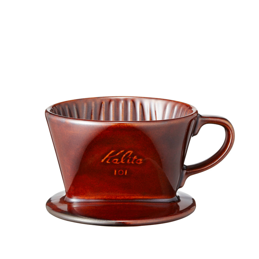 Kalita | 101/102 Ceramic Dripper, Kalita - Hazel & Hershey Coffee Roasters Kalita 101 Ceramic Dripper Brown