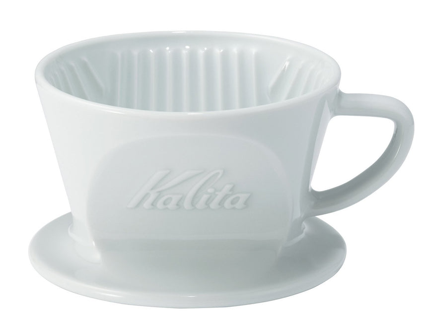 Kalita | HA 101/102 Porcelain Dripper, Kalita - Hazel & Hershey Coffee Roasters Kalita 101 Porcelain Dripper White HA