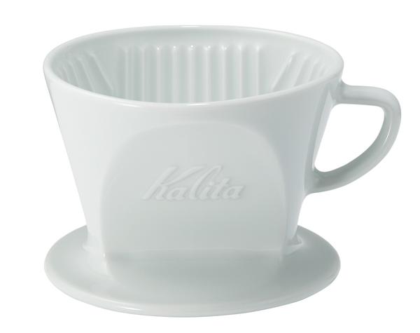 Kalita | HA 101/102 Porcelain Dripper, Kalita - Hazel & Hershey Coffee Roasters Kalita 102 Porcelain Dripper White HA