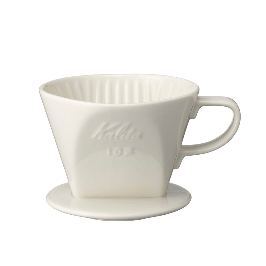 Kalita | 101/102 Ceramic Dripper, Kalita - Hazel & Hershey Coffee Roasters Kalita 102 Ceramic Dripper White