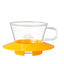 Kalita | 155 Wave Series Glass Dripper, Kalita - Hazel & Hershey Coffee Roasters Mango Yellow
