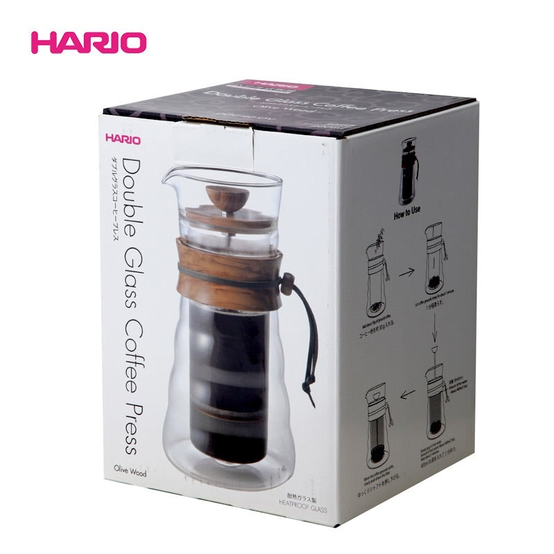 Hario | Double Glass Coffee Press, Hario - Hazel & Hershey Coffee Roasters